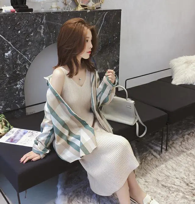 Strap Dress, A-Line Base Dress, Midi Dress