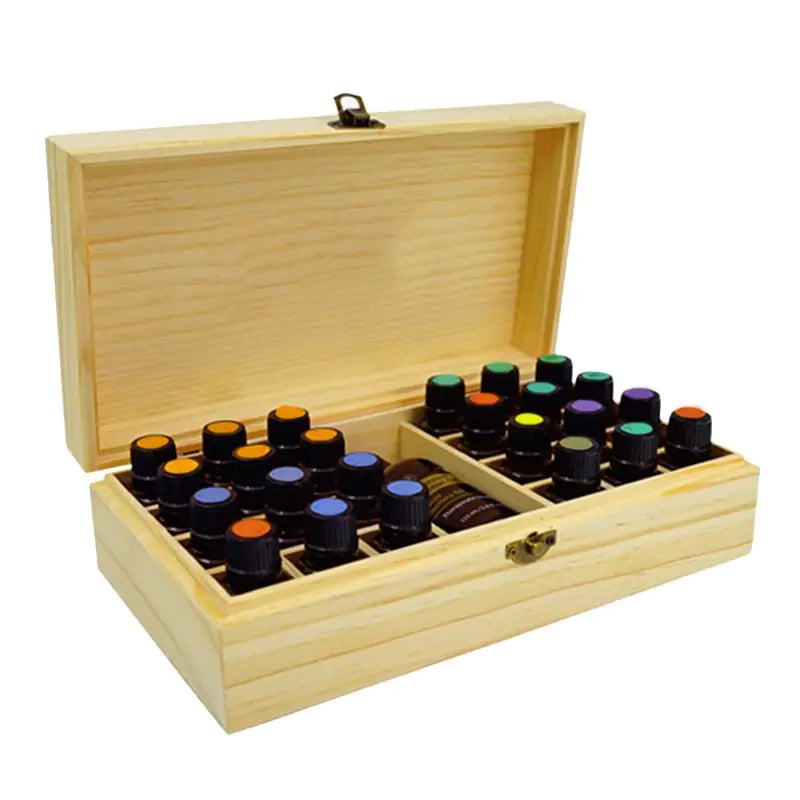 Wooden Essential Oil Storage Box - New Zealand Pine