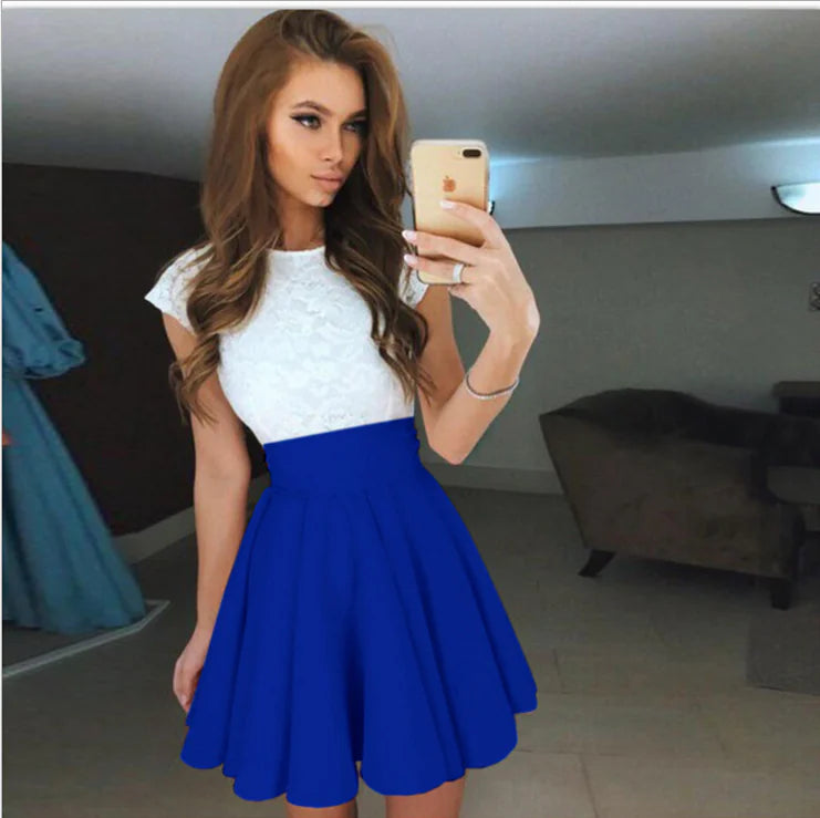 Pretty Lace Peplum Dress