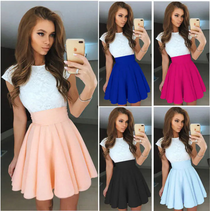 Pretty Lace Peplum Dress