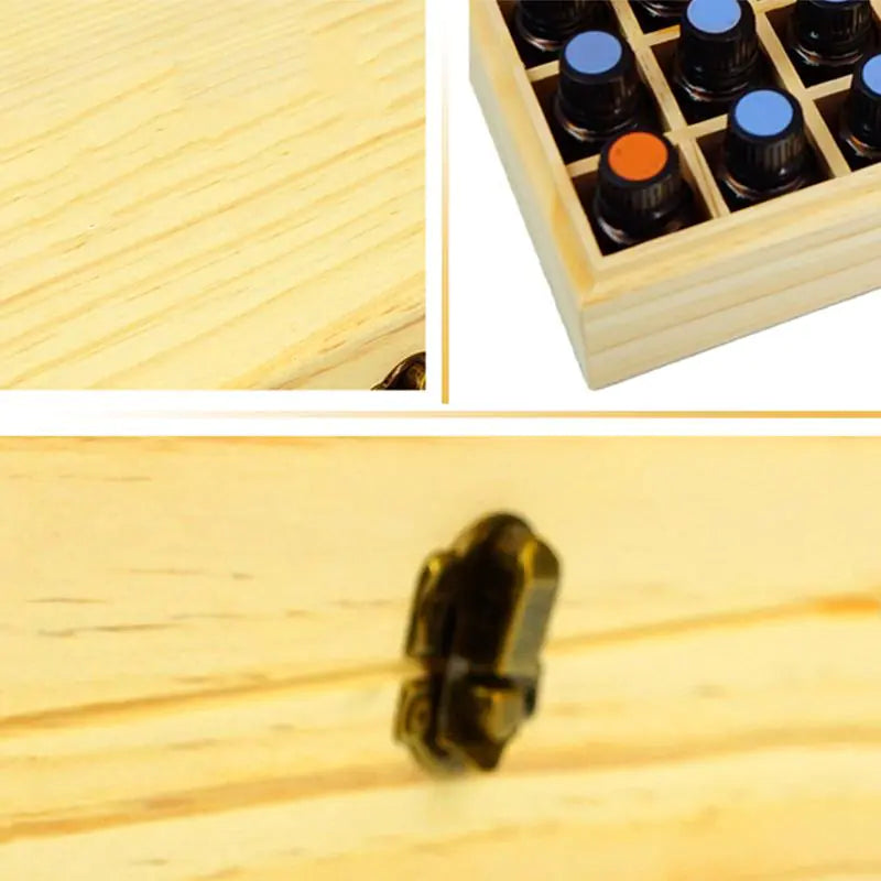 Wooden Essential Oil Storage Box - New Zealand Pine