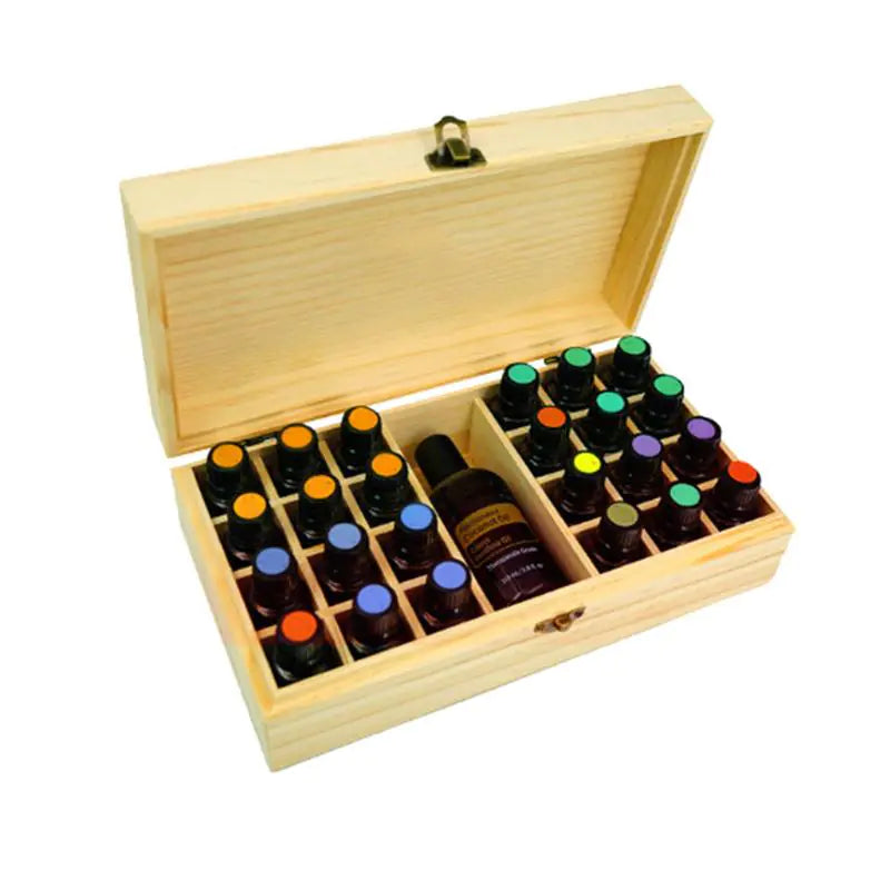 Wooden Essential Oil Storage Box - New Zealand Pine