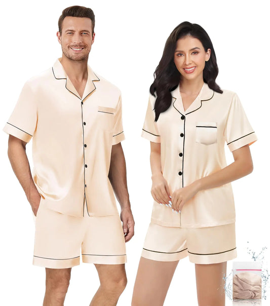 Mens Silk Pyjama Set