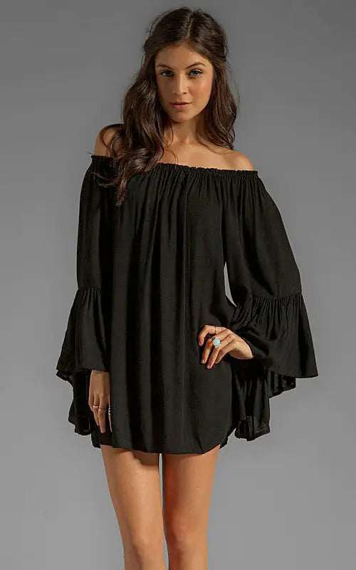 Stunning Chiffon off shoulder mini dress
